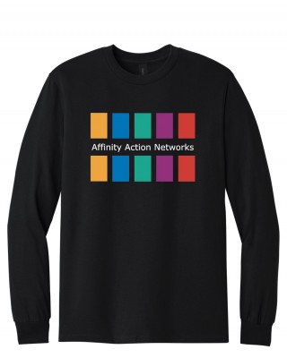 Affinity Action Network Black Long Sleeve Tee