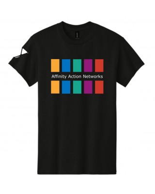 Affinity Action Network Black Short Sleeve Tee