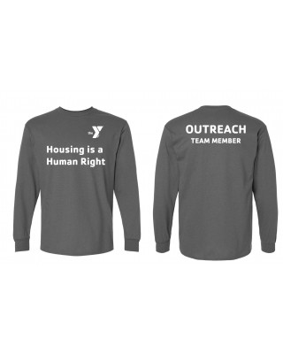 Housing is a Human Right Outreach Team Member Long Sleeve - 2400