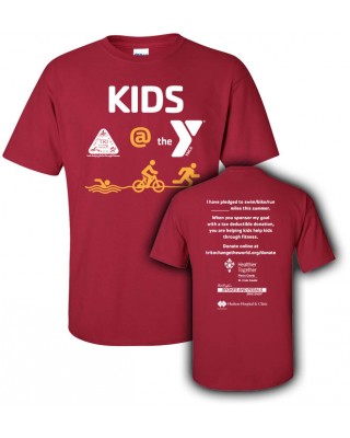 Kids Tri, Hudson Pledged - Gildan Cardinal Red