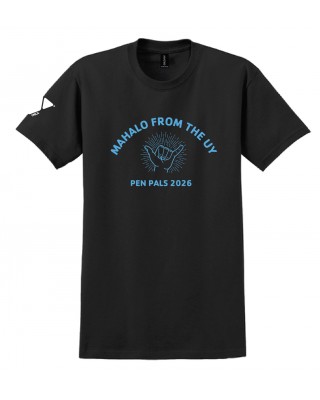 University Y Mahalo Pen Pals 2026 Black Tees