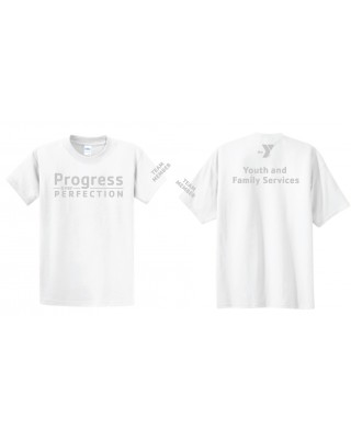 Progress Over Perfection Team Member Tie Dye Tee - PC61 White