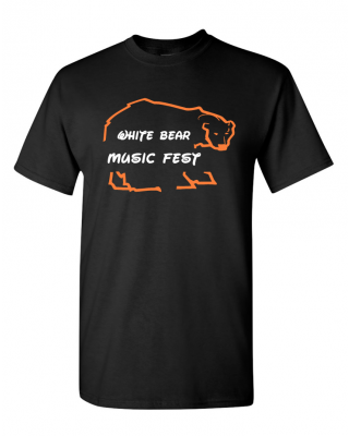 ADULT White Bear Music Fest - Gildan 5000 Black