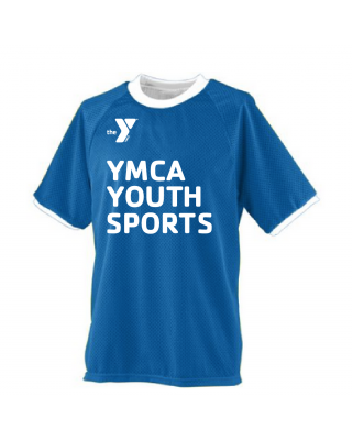 Y Logo Youth Reversible Practice Jersey WhiteBlue