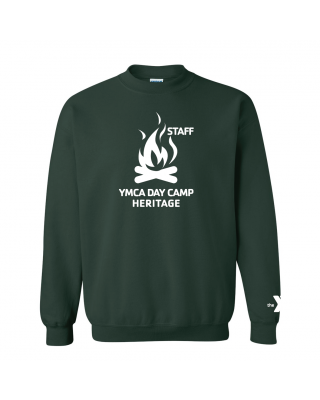 Day Camp Heritage Crewneck (No Back) - Gildan 18000 Forest