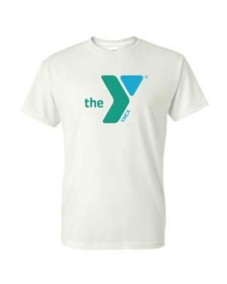 Y Logo Green/Blue - Gildan 2000 White