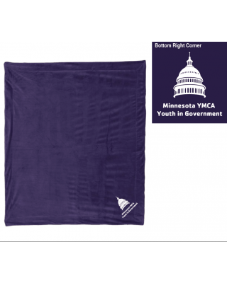 Capital YIG Sherpa Blanket - Liberty Bags 8712 Navy