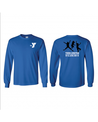 ADULT Harold Mezile Teen Center Long Sleeve Shirt - Gildan 2400 Royal