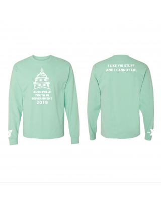 ADULT Burnsville YIG 2019 Long Sleeve - Hanes 5186 Clean Mint
