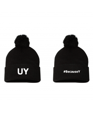 Y University #BecauseY Pom Beanie - Sportsman SP15 Black
