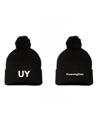 Y University #LearningZone Pom Beanie - Sportsman SP15 Black