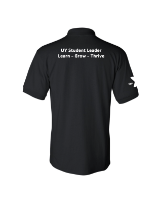 Y University Leader Learn Polo - Gildan 8800 Black