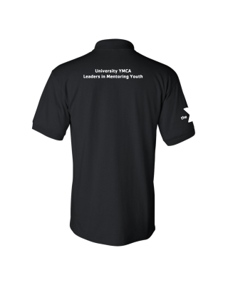 Y University Mentoring Youth Polo - Gildan 8800 Black
