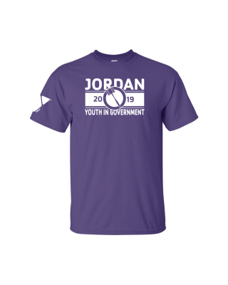 ADULT Jordan YIG 2019  - Gildan 2000 Purple
