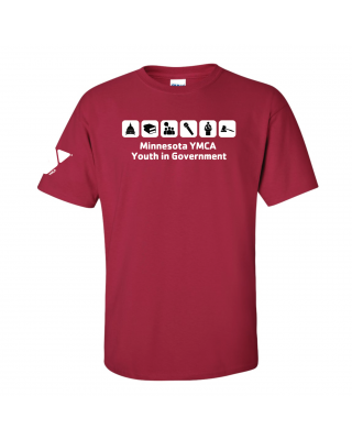 ADULT Minnesota YMCA YIG Icons - Gildan 2000 Cardinal Red