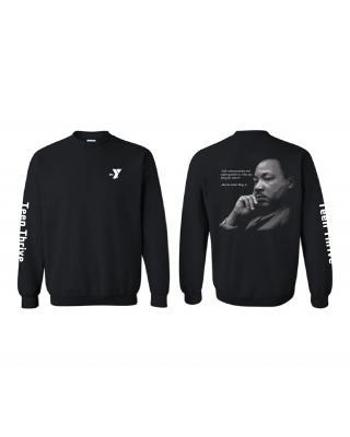ADULT Teen Thrive MLK Crewneck - Gildan 18000 Black