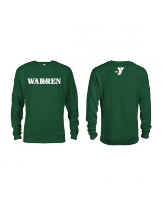 Camp Warren Retro Crewneck - Delta Apparel 99100 Forest