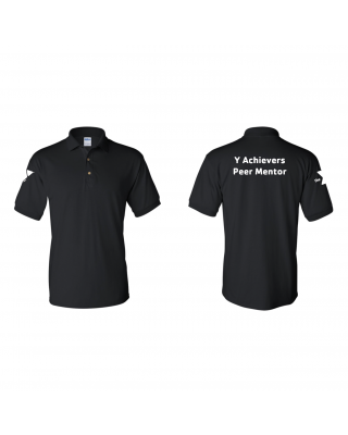 Y University Achievers Peer Mentor Polo - Gildan 8800 Black