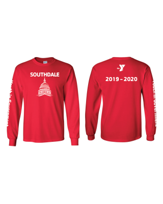 ADULT Southdale YIG 2020 Long Sleeve Tee - Gildan 2400 Red