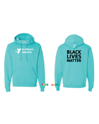 Y Outreach Services BLM Pride Hoodie - JERZEES 996MR