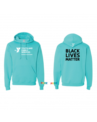 Y Youth and Family Services Board Member BLM Pride Hoodie - JERZEES 996MR