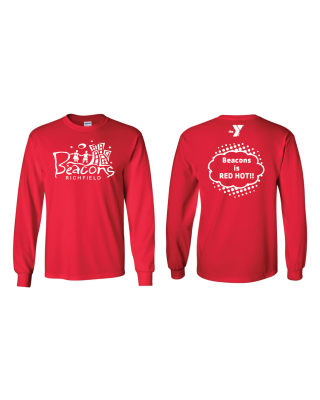 Beacons Richfield Red Hot Long Sleeve - Gildan 2400 Red
