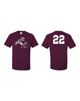 Beacons Teddy Jerseys with Numbers - JERZEES 29MR Maroon