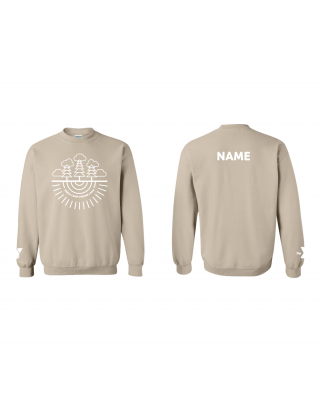 Spring Lake Reflection Sun Crewneck w/ NAMES - Gildan 18000