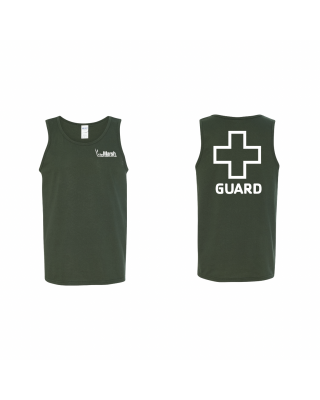 The Marsh Lifeguard Tank - Gildan 5200 Dark Green