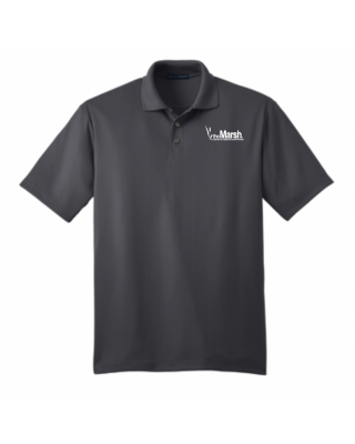 The Marsh Button-Up Mens Polo - K528 Smoke