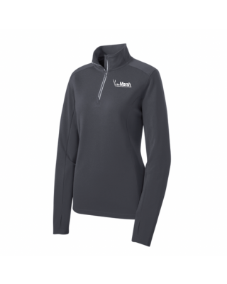 The Marsh 1/4 Zip Ladies Pullover - LST860 Iron
