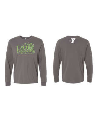 Beacons Minneapolis Back Y Logo - Softstyle Long Sleeve Tee Graphite