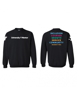 University Y Mentor Inclusion Crewneck - 18000 Black