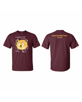 Roosevelt Math Team 23 - SS Tee Maroon
