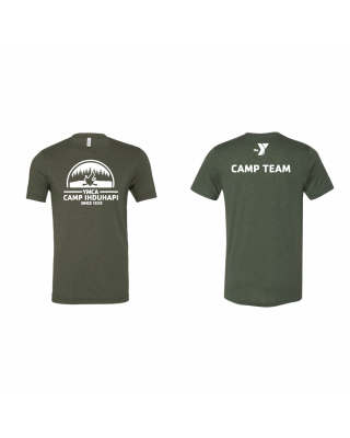 Ihduhapi Overnight Camp Team - Bella + Canvas 3413 Military Green Triblend
