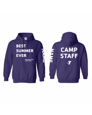 Northfield Area Camp Staff Hoodie with Name - 18500 Purple