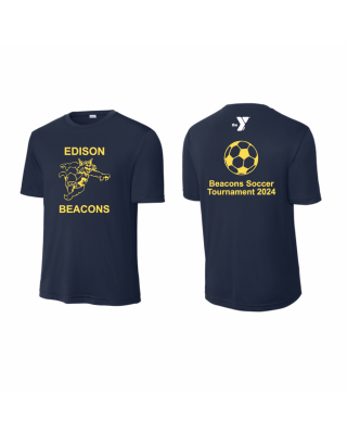 Beacons Edison Soccer 2024 Tee - Navy