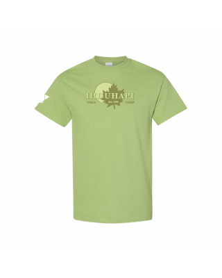 Idhuhapi Distressed Logo Tee - Gildan 5000/5000B Kiwi