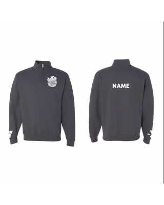 Spring Lake Stump 1/4 Zip w/ NAMES - Jerzees 995MR Charcoal