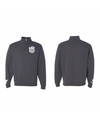 Spring Lake Stump 1/4 Zip NO NAMES - Jerzees 995MR Charcoal