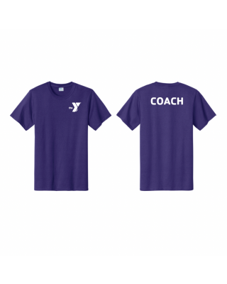 Flag Football Coach Tee - PC61 Purple