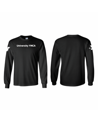 University YMCA Long Sleeve - Gildan 2400 Black
