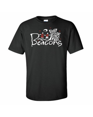 Beacons 2 Color Logo - Black T-Shirt