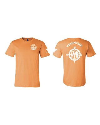 Gathering Pines Compass Volunteer 2025 - Bella + Canvas 3001 Burnt Orange