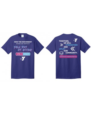 Y Day of Giving Purple Tee
