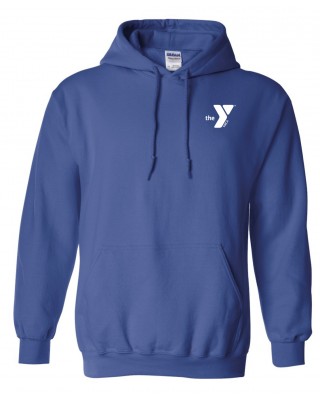 Y Logo Left Chest Hoodie Royal - Embroidered