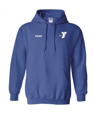 Y Logo Left Chest Hoodie Royal - Embroidered Names