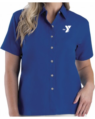 Ladies Short Sleeve Oxford Shirt