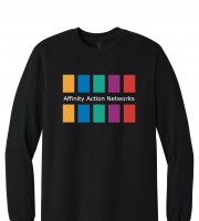 Affinity Action Network Black Long Sleeve Tee
