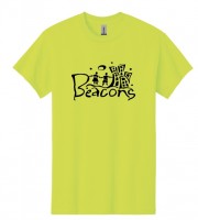 Beacons Full Front - Adult Gildan 5000 Safety Green